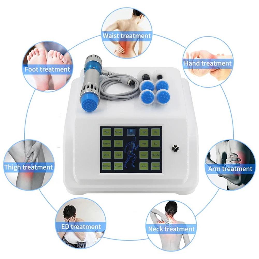 Máquina Terapia Ondas de Choque 300MJ Profissional - Tratamento DE Fisioterapia e Alívio da Dor