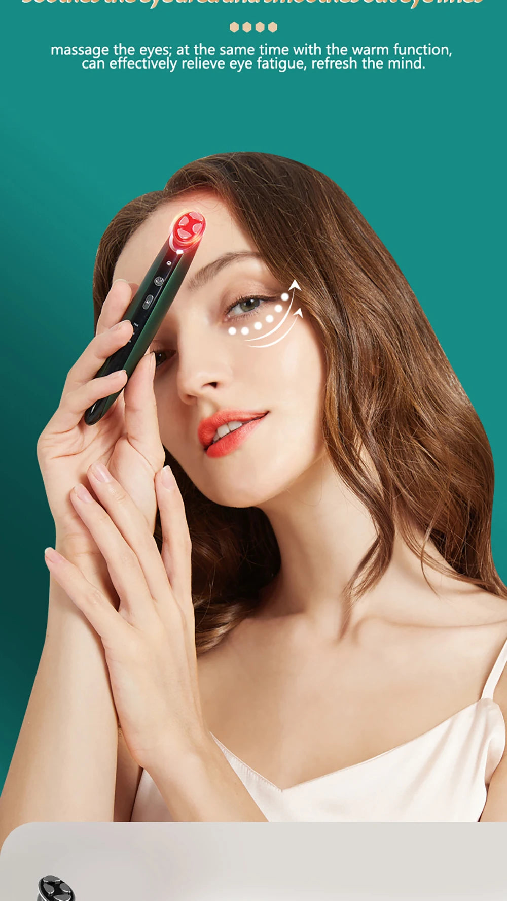 Dispositivo HIFU Anti-Rugas Lifting - Fototerapia Massageador Facial Cuidados Pele Massagem Olhos