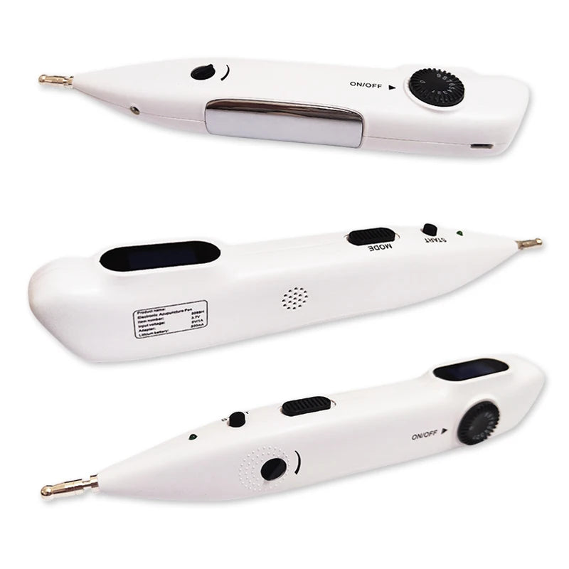 Caneta Acupuntura Eletrónica TENS - Terapia Laser Digital para Massagem e Estimulação Muscular