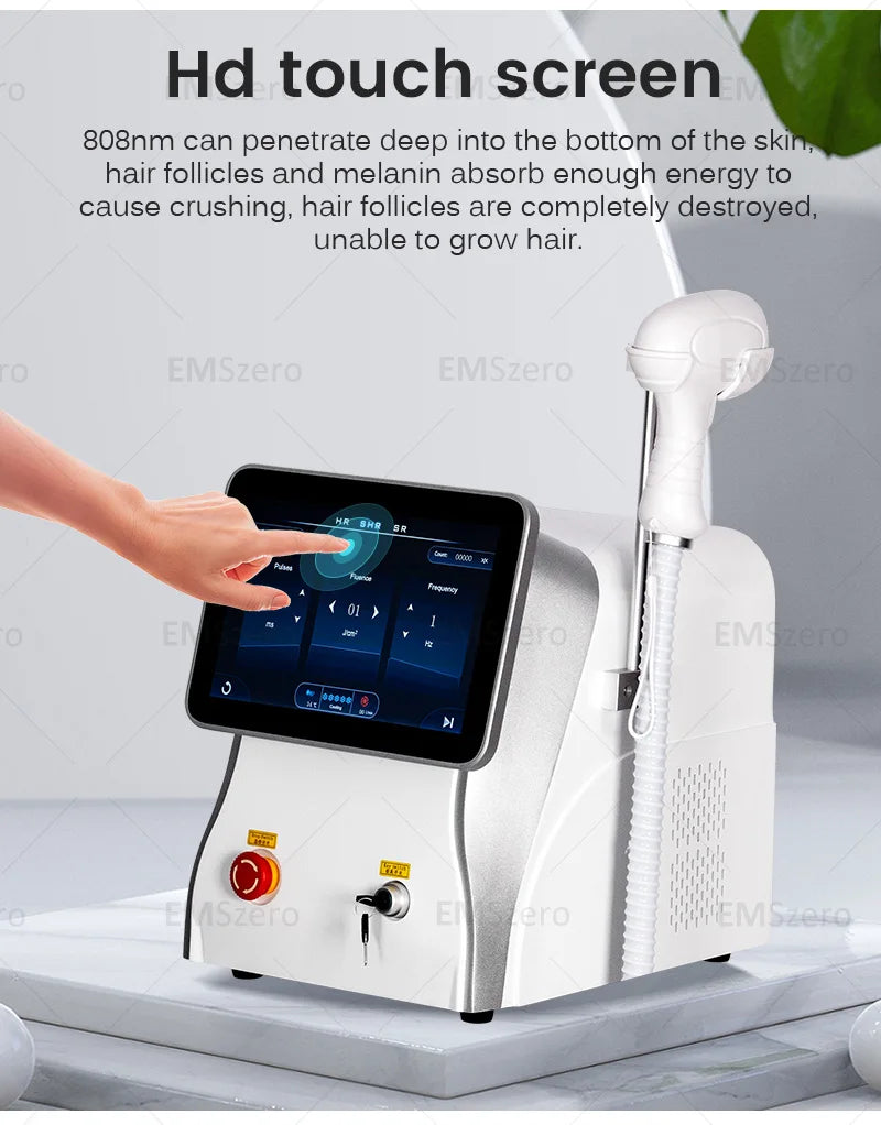 Máquina Laser Diodo Profissional 808nm/755nm/1064nm - Depilação Permanente Indolor Segura Eficaz