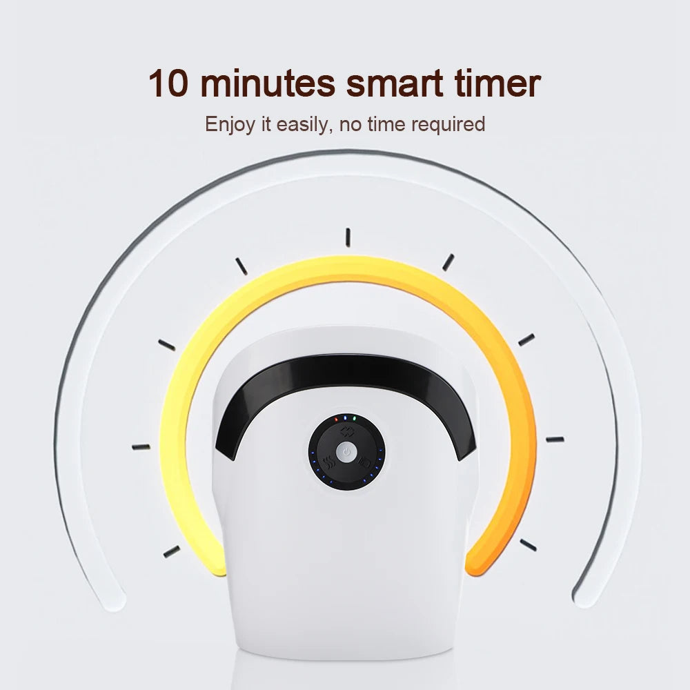Massageador Inteligente de Mãos Sem Fios - Pressão de Ar, Vibração e Compressão Térmica