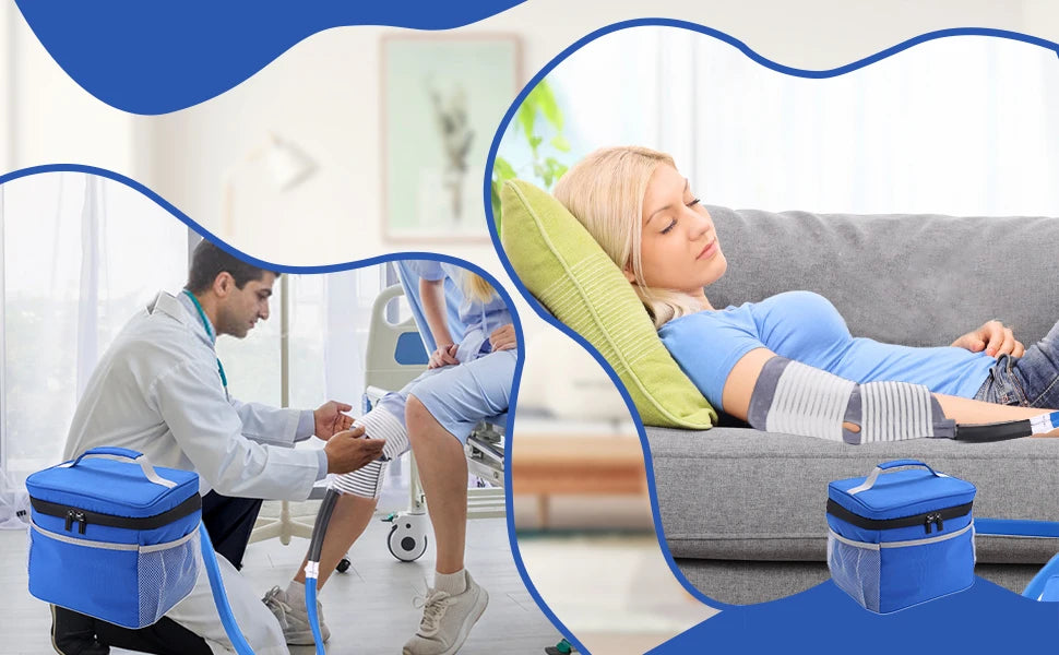 Sistema de Terapia Fria TRBS - Kit Completo para Recuperação Pós-Cirúrgica ACL e Joelho