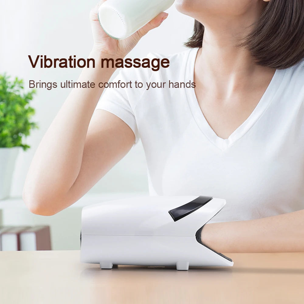 Massageador Inteligente de Mãos Hailicare - Pressão de Ar e Compressão Térmica para Alívio Muscular
