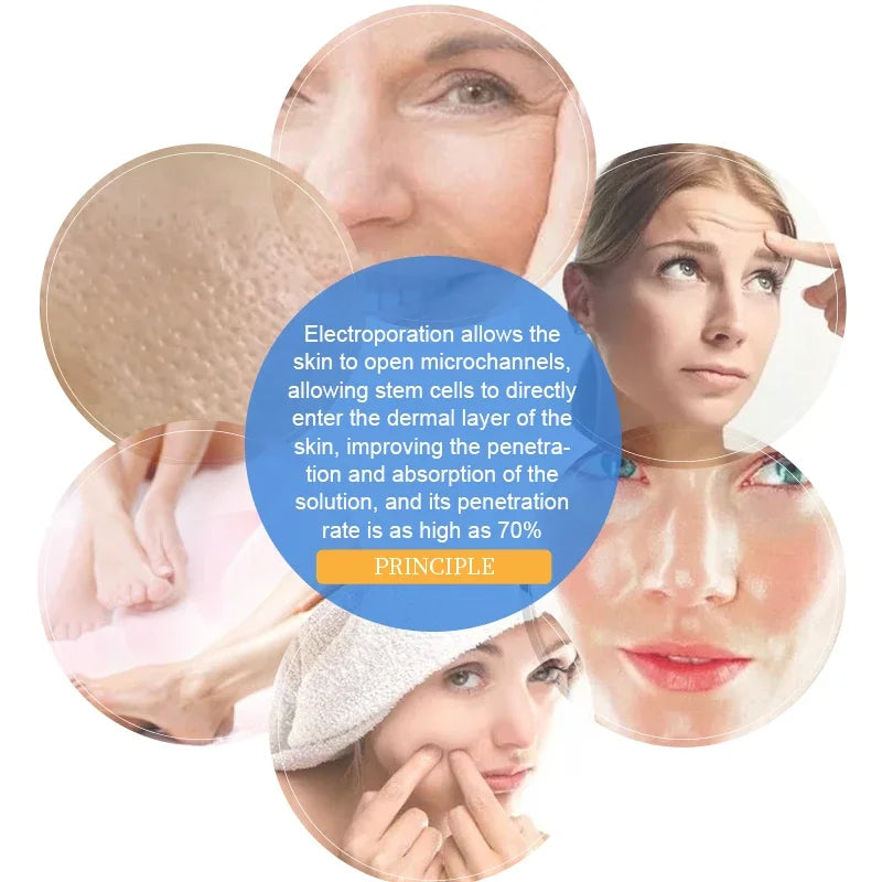 Equipamento D-Cool Electroporação ION - Massageador Crioterapia Facial Profissional