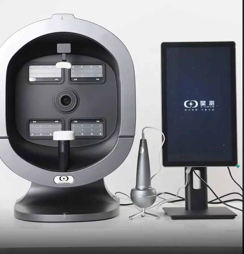 Analisador 3D Facial AI 15.6/21.5 Polegadas - Máquina Análise Pele Inteligência Artificial Scanner Couro Cabeludo