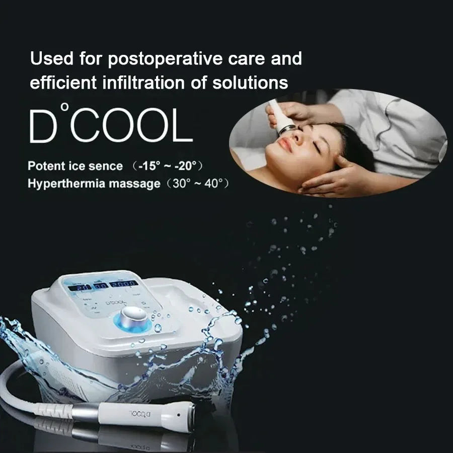 Massageador Facial D-Cool Crioterapia - Equipamento Rejuvenescimento Quente e Frio