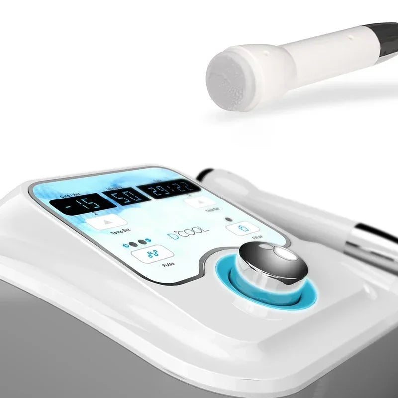 Equipamento D-Cool Electroporação ION - Massageador Crioterapia Facial Profissional