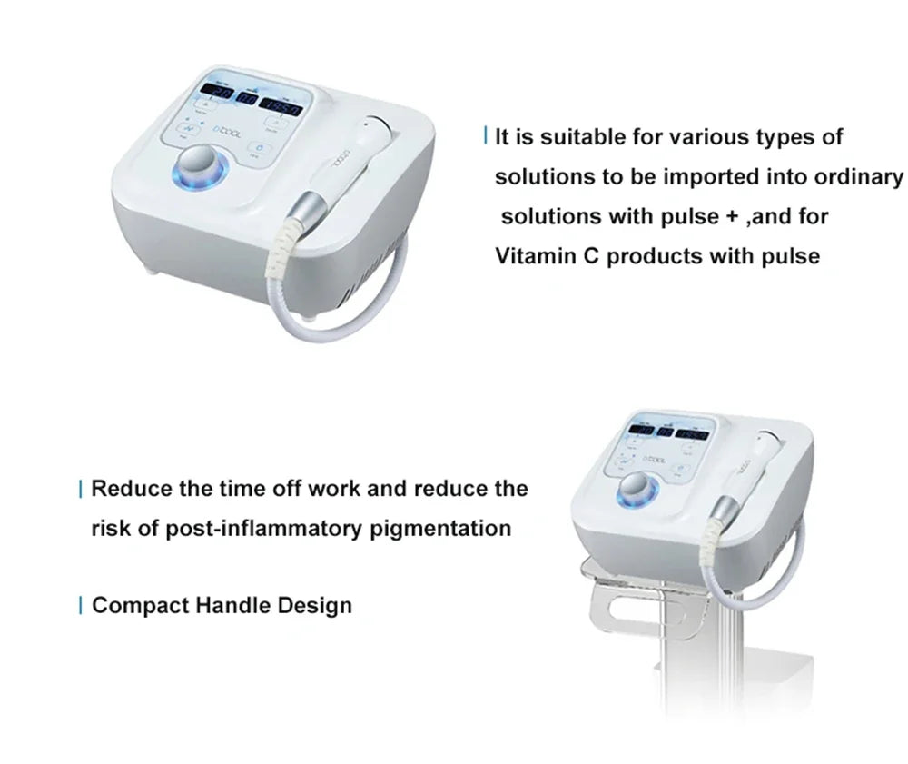Equipamento D-Cool Electroporação ION - Massageador Crioterapia Facial Profissional