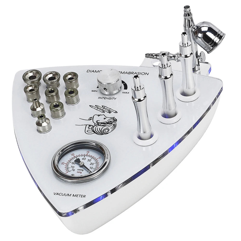 Máquina Microdermoabrasão Facial Beemyi - Pontas Diamante para Rejuvenescimento e Esfoliação