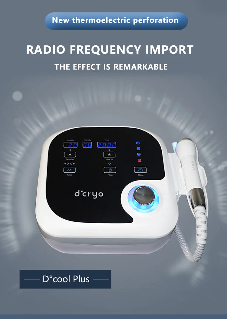Cryo COOL - Máquina de Crioterapia com Terapia LED Anti-Acne e Eletroporação