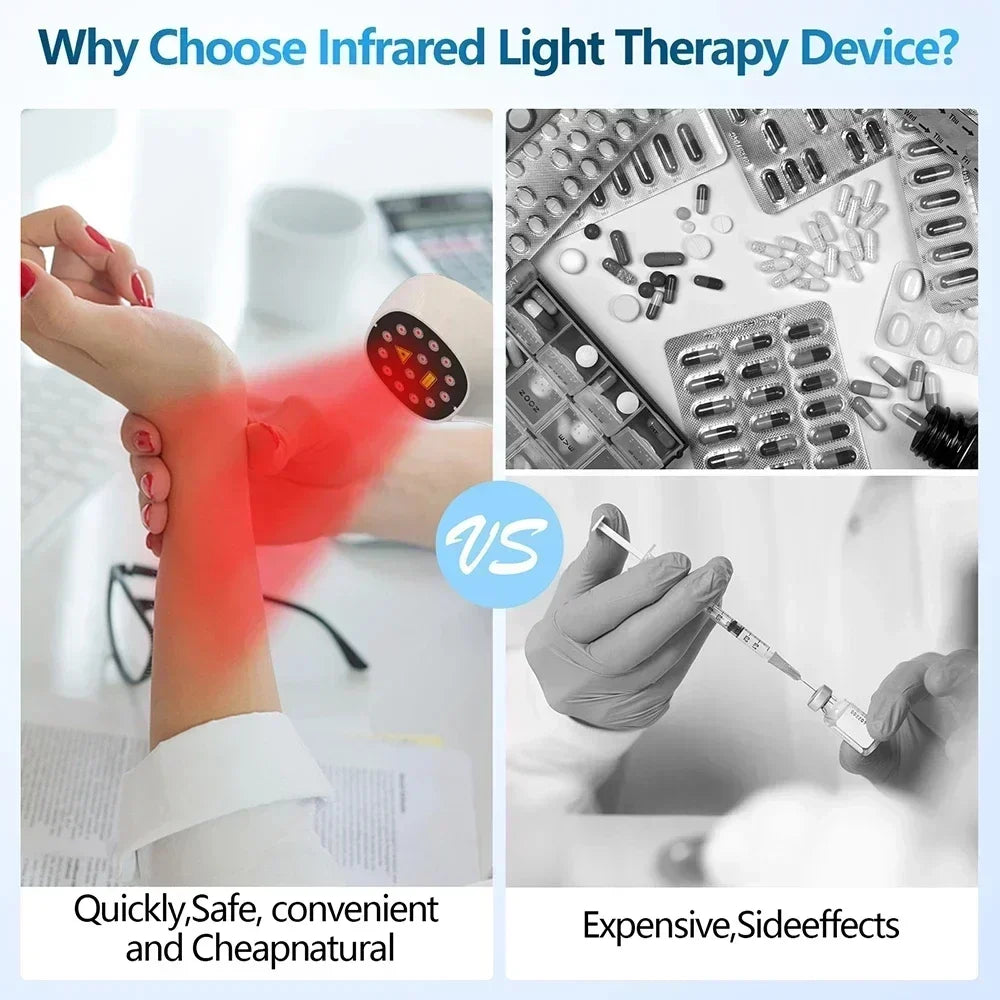 Laser Terapêutico LLLT Profissional 650nm/880nm - Alívio da Dor e Fisioterapia
