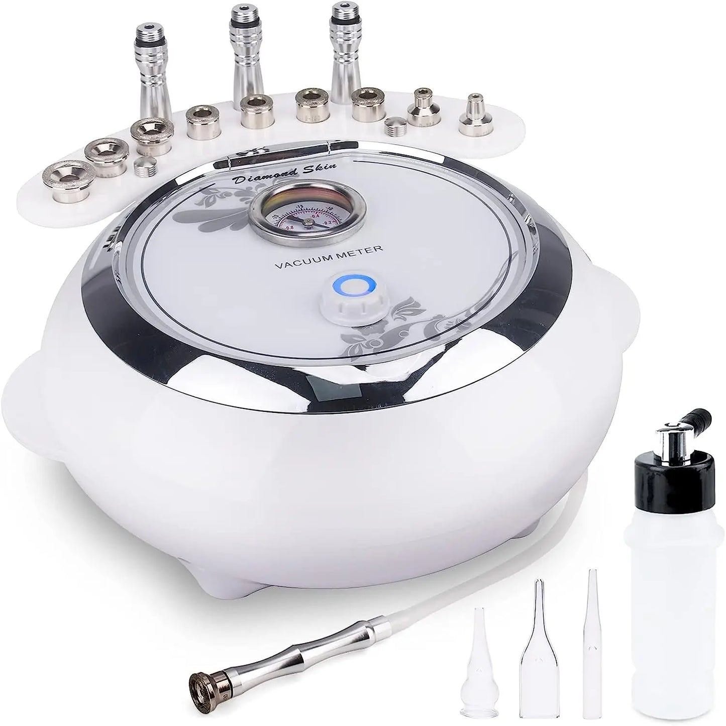 Máquina 3 em 1 Microdermoabrasão Diamante - Equipamento Profissional 65-68cmHg para Cuidados Faciais
