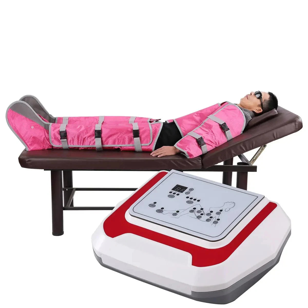 Máquina Pressoterapia Profissional 2024 - Massagem Linfática Braços Pernas Cintura Compressão Ar