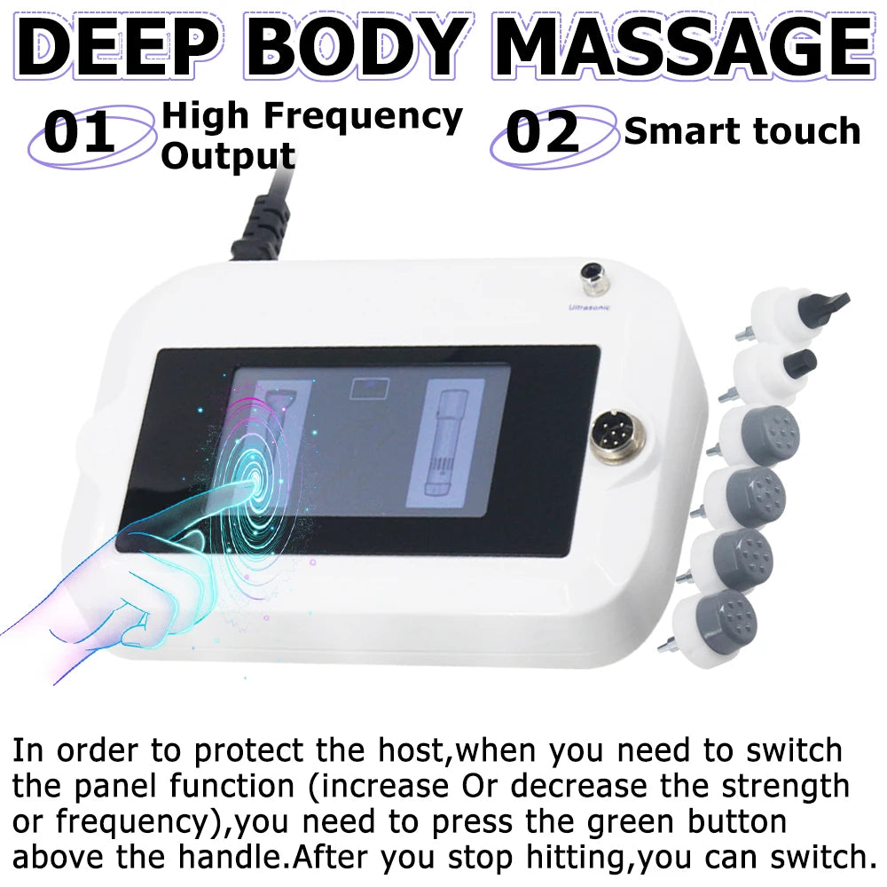 Máquina Terapia Ondas Choque 300MJ - Tratamento DE Fisioterapia Massagem Ultrassónica Alívio Dor