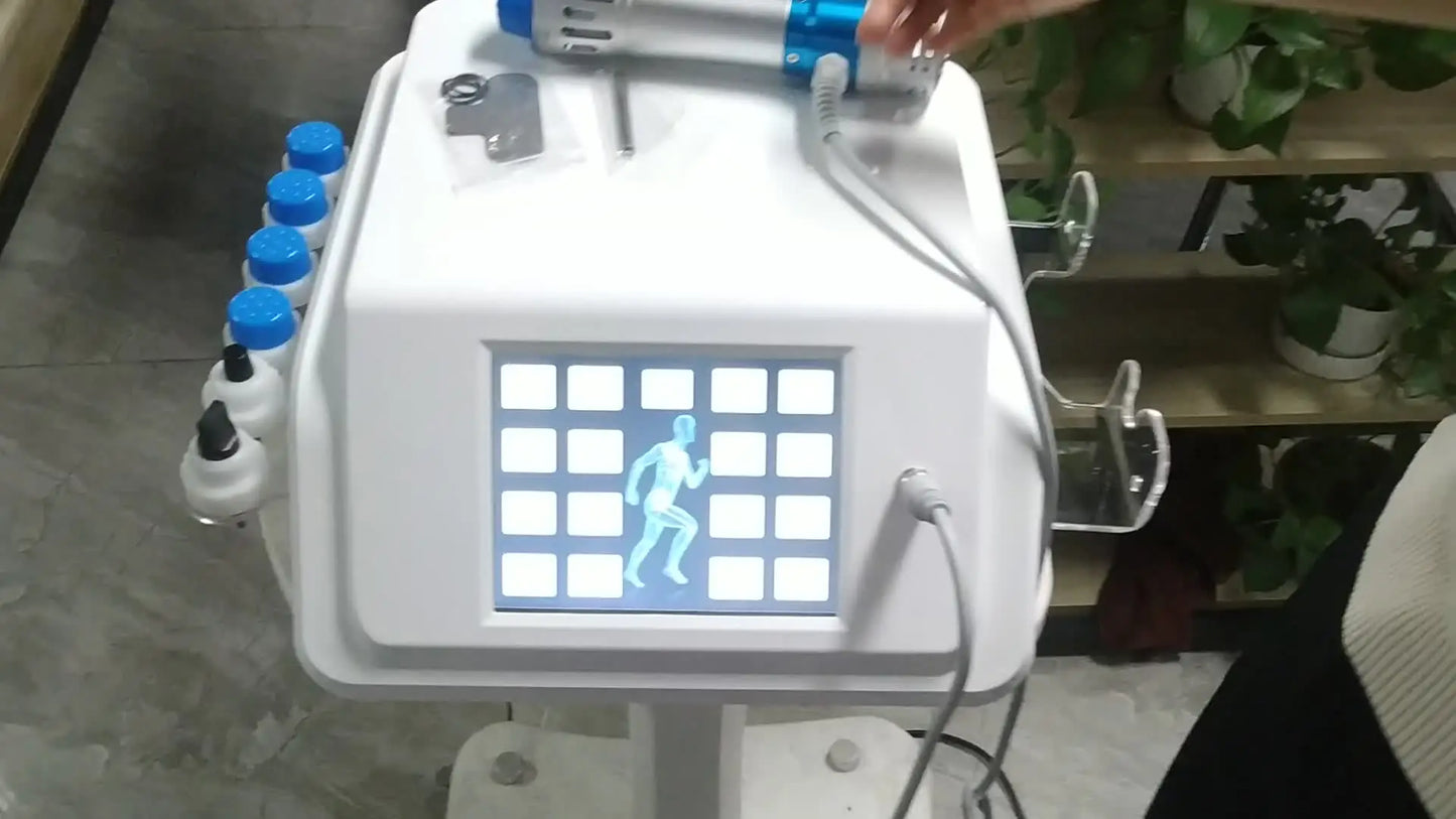 Máquina Terapia Ondas de Choque 300MJ Profissional - Tratamento DE Fisioterapia e Alívio da Dor