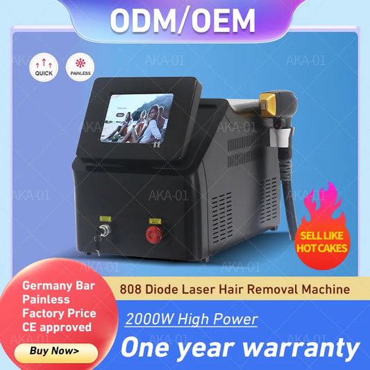 Máquina Laser Diodo 808nm 3 Comprimentos Onda - Depilação Rejuvenescimento Indolor Mulheres