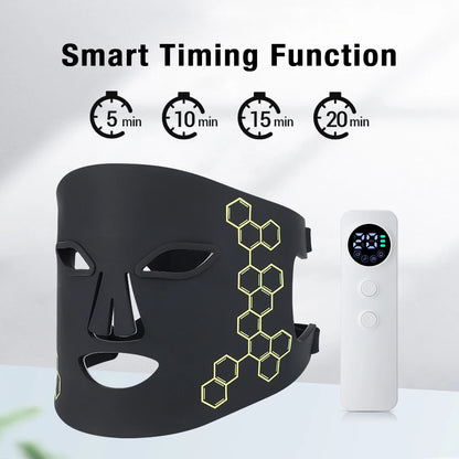 Máscara LED Fóton Beleza 72 Lâmpadas - Máscara Eletrónica USB IPL Rejuvenescimento Linhas Finas