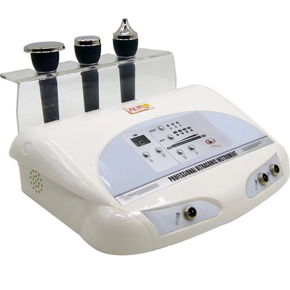 Equipamento Ultrassons Estético Portátil 1MHz - 3 Sondas Rosto e Corpo