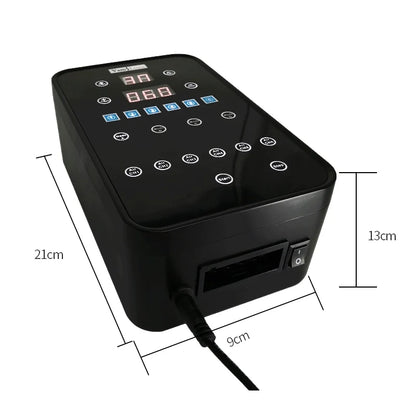 Presoterapia - Massageador de Pernas com Compressão de Ar 6 Câmaras e LCD