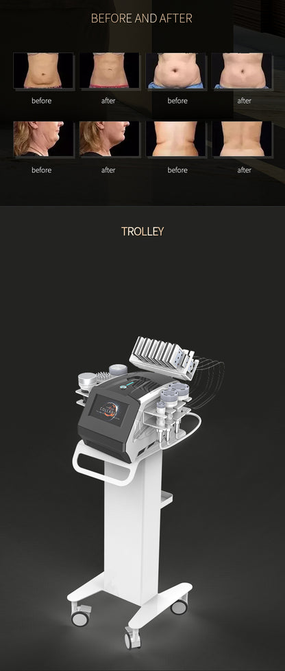 80K Cavitation Vacuum Slimming Device Lymphatic Drainage Lipolaser Dredge Meridians Physiotherapy Multi-function Beauty Machine