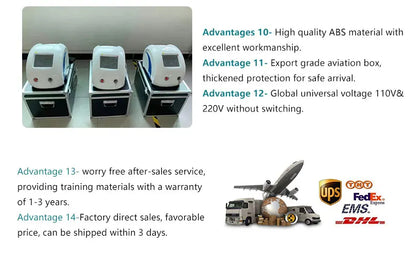 Máquina Laser Diodo 2 em 1 - Remoção Vasos Sanguíneos 980nm Tratamento Vascular