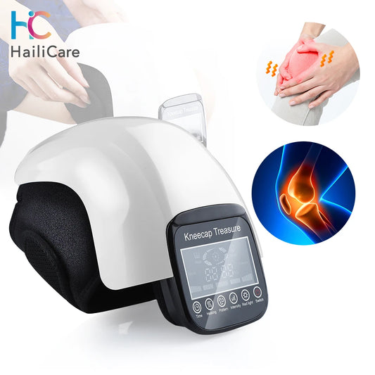 Massageador de Joelho Infravermelho - Compressão Térmica, Vibração e Fisioterapia