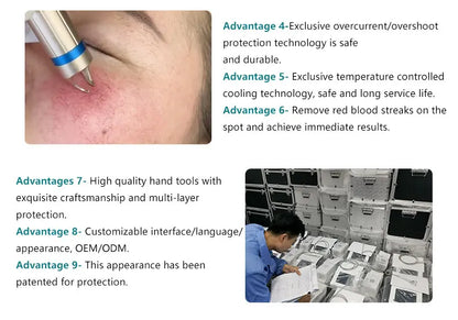 Máquina Laser Diodo 2 em 1 - Remoção Vasos Sanguíneos 980nm Tratamento Vascular