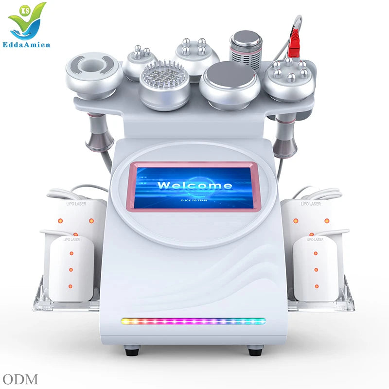 Massageador Ultrassónico Anti-Celulite 80K - Radiofrequência e Cavitação Corporal para Modelagem