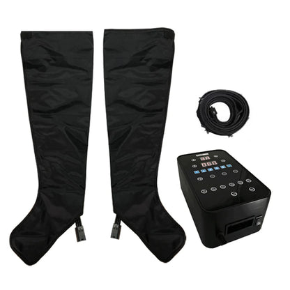 Presoterapia - Massageador de Pernas com Compressão de Ar 6 Câmaras e LCD