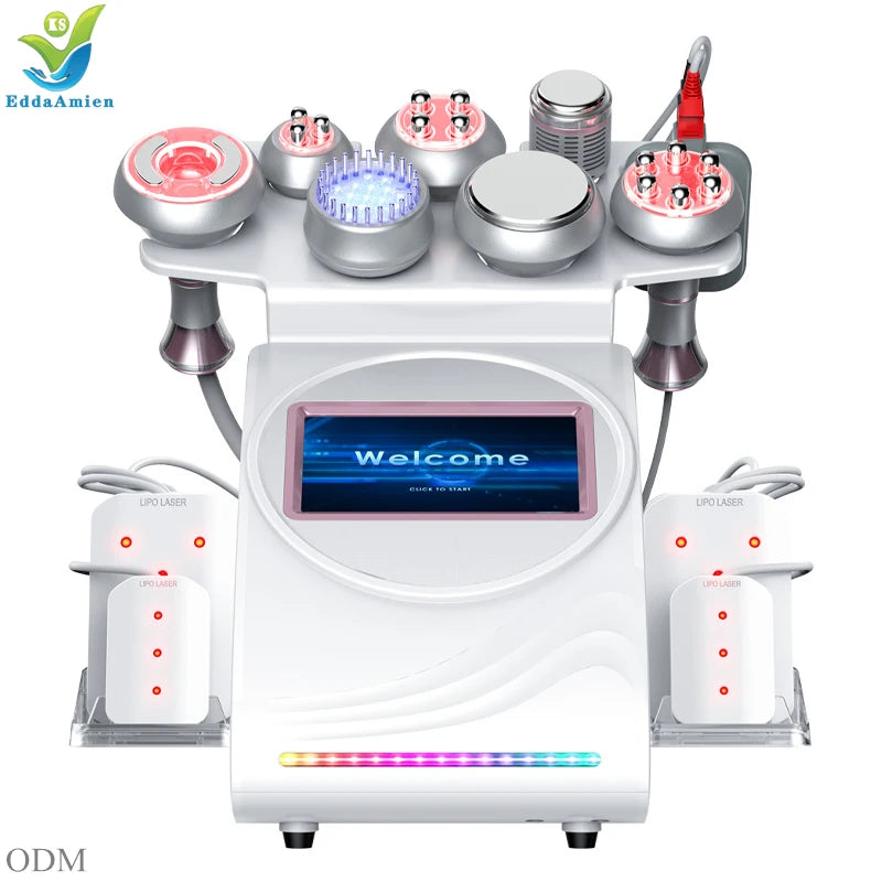 Massageador Ultrassónico Anti-Celulite 80K - Radiofrequência e Cavitação Corporal para Modelagem