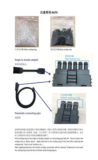 Presoterapia - Massageador de Pernas com Compressão de Ar 6 Câmaras e LCD
