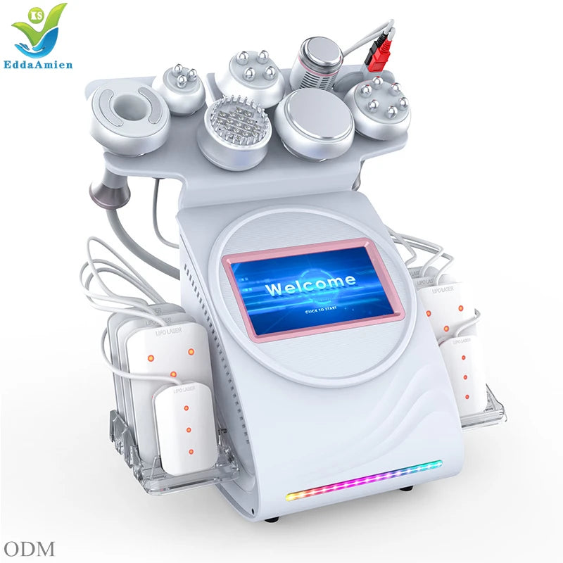 Massageador Ultrassónico Anti-Celulite 80K - Radiofrequência e Cavitação Corporal para Modelagem