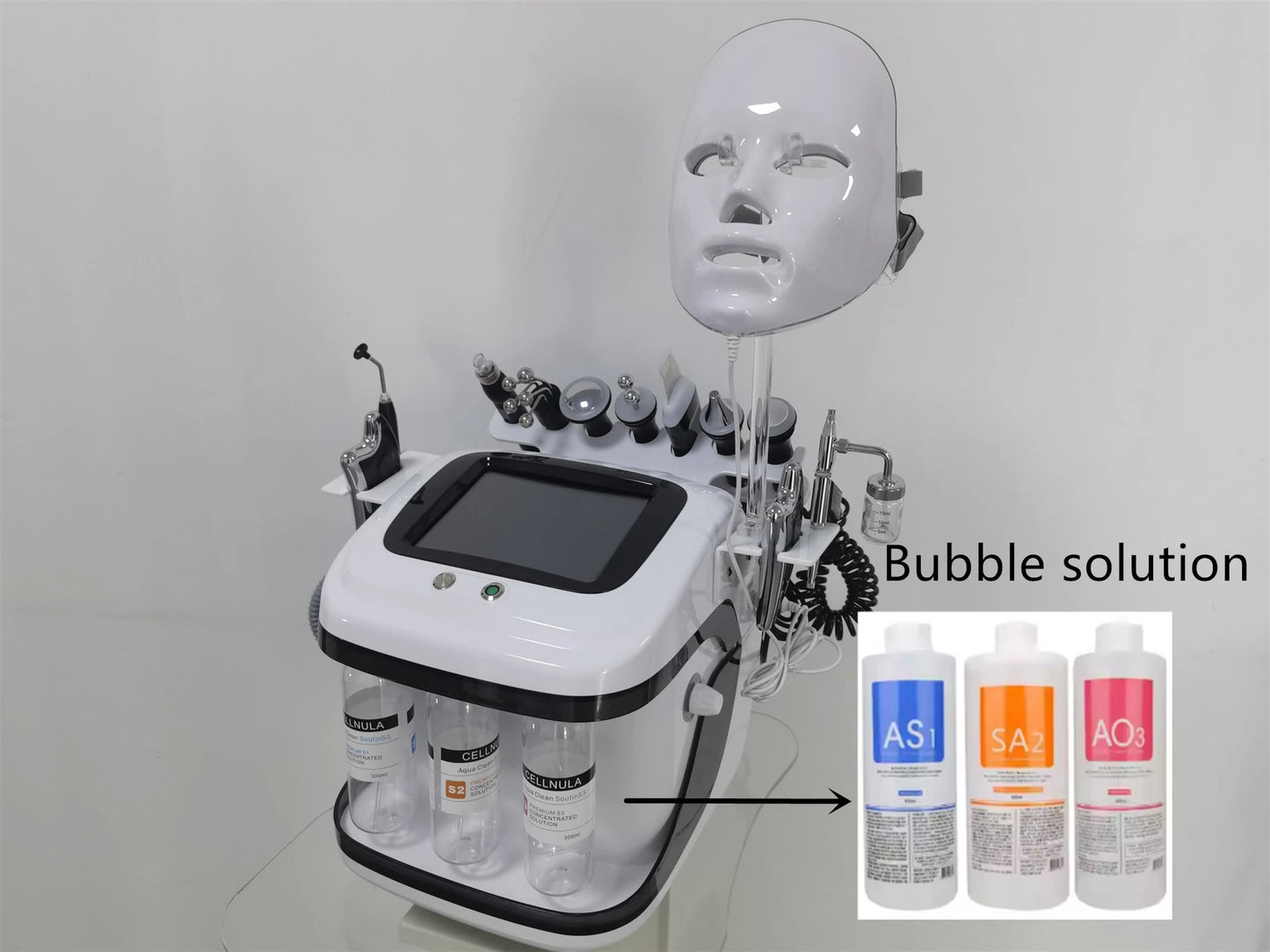 Máquina Hidradermabrasão K 11 em 1 - H2O2 Oxigénio Facial Limpeza Profunda Esfoliação