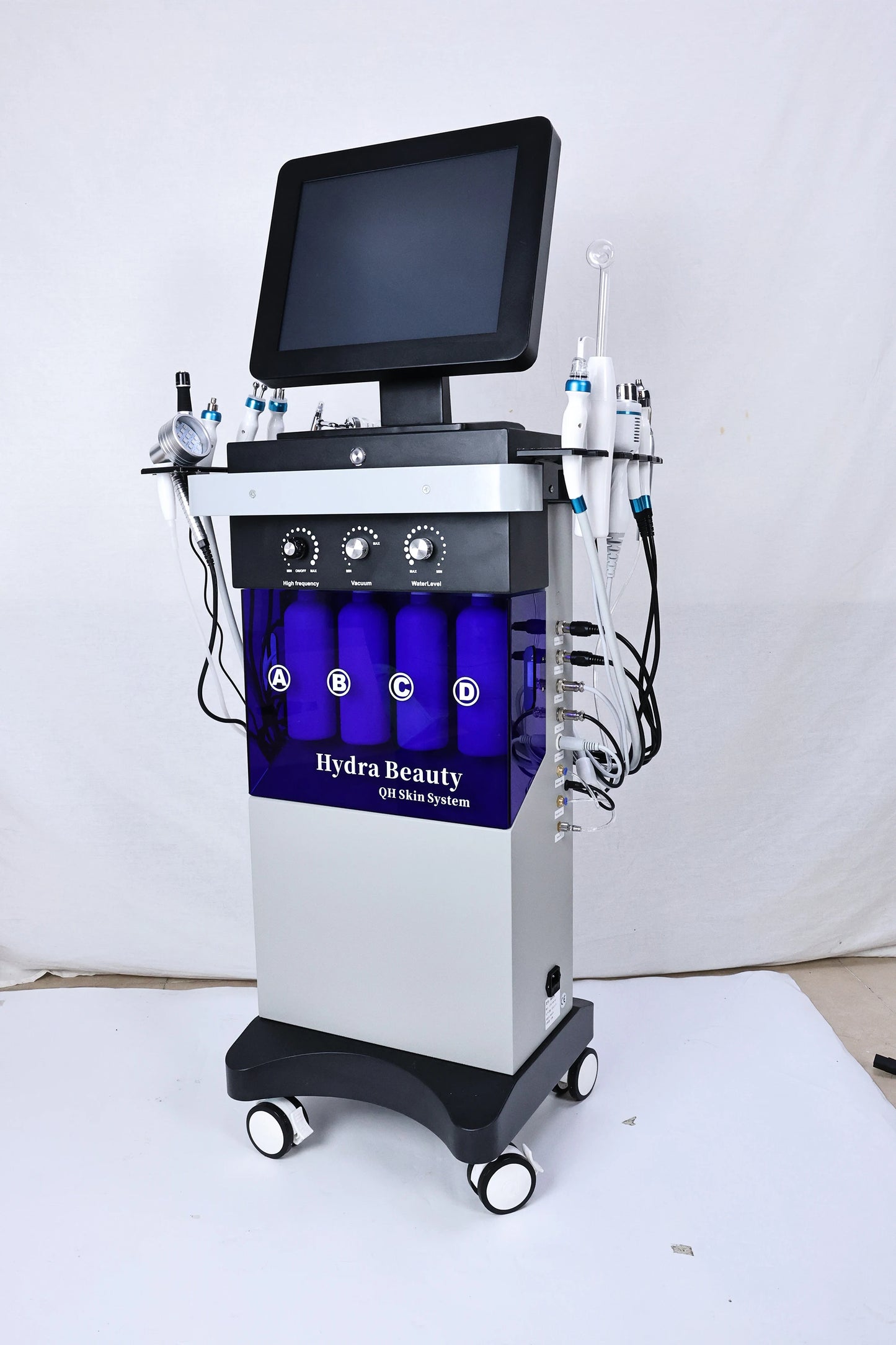 Máquina Hidrodermabrasão 15 em 1 - Oxigénio CO2 Bolhas Hydra Dermabrasão Facial Beleza