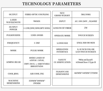 Máquina Laser Diodo 2 em 1 - Remoção Vasos Sanguíneos 980nm Tratamento Vascular