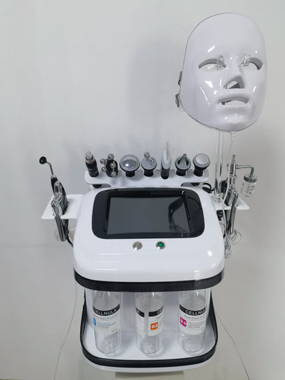 Máquina Hidradermabrasão K 11 em 1 - H2O2 Oxigénio Facial Limpeza Profunda Esfoliação