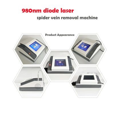 5 in 1 980Nm Diode Laser Physiotherapy Vascular Remove Professional Nail Fungus Laser 980Nm Machine Pain Relief 980Nm Machine