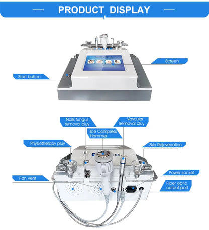 5 in 1 980Nm Diode Laser Physiotherapy Vascular Remove Professional Nail Fungus Laser 980Nm Machine Pain Relief 980Nm Machine