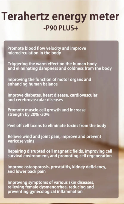 Terahertz P90 plus+ Foot Massager Laser Terahertz Blood Circulation Machine Pain Relief Device for Foot Dampness Dispelling