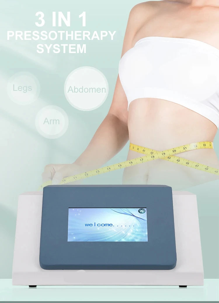 Presoterapia 3 em 1 - Drenagem Linfática Infravermelho com Manta Sauna Corporal