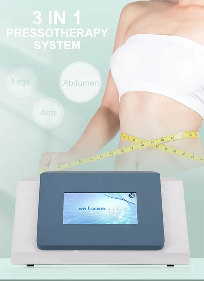 Presoterapia 3 em 1 - Drenagem Linfática Infravermelho com Manta Sauna Corporal