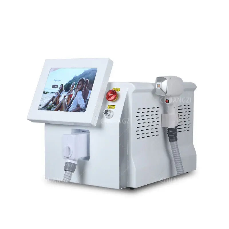 Máquina Depiladora Laser Diodo 808nm/755nm/1064nm - Pele Sensível Segura Indolor Depilação Permanente Alta Potência