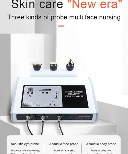 Máquina de Ultrassom 1 MHz para Casa - Terapia Facial e Corporal Anti-Envelhecimento 2024