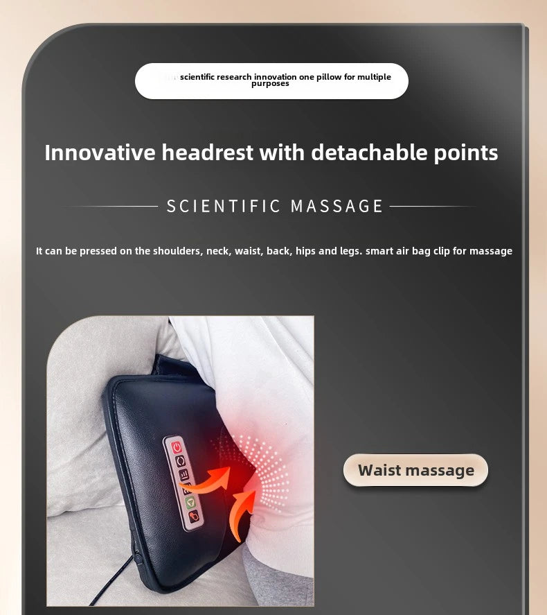 Upgrade Large Area Vibration Airbag Swing Heated Neck Massager Full Body Massage Mat Mattress Traction Lumbar with Remote Contro