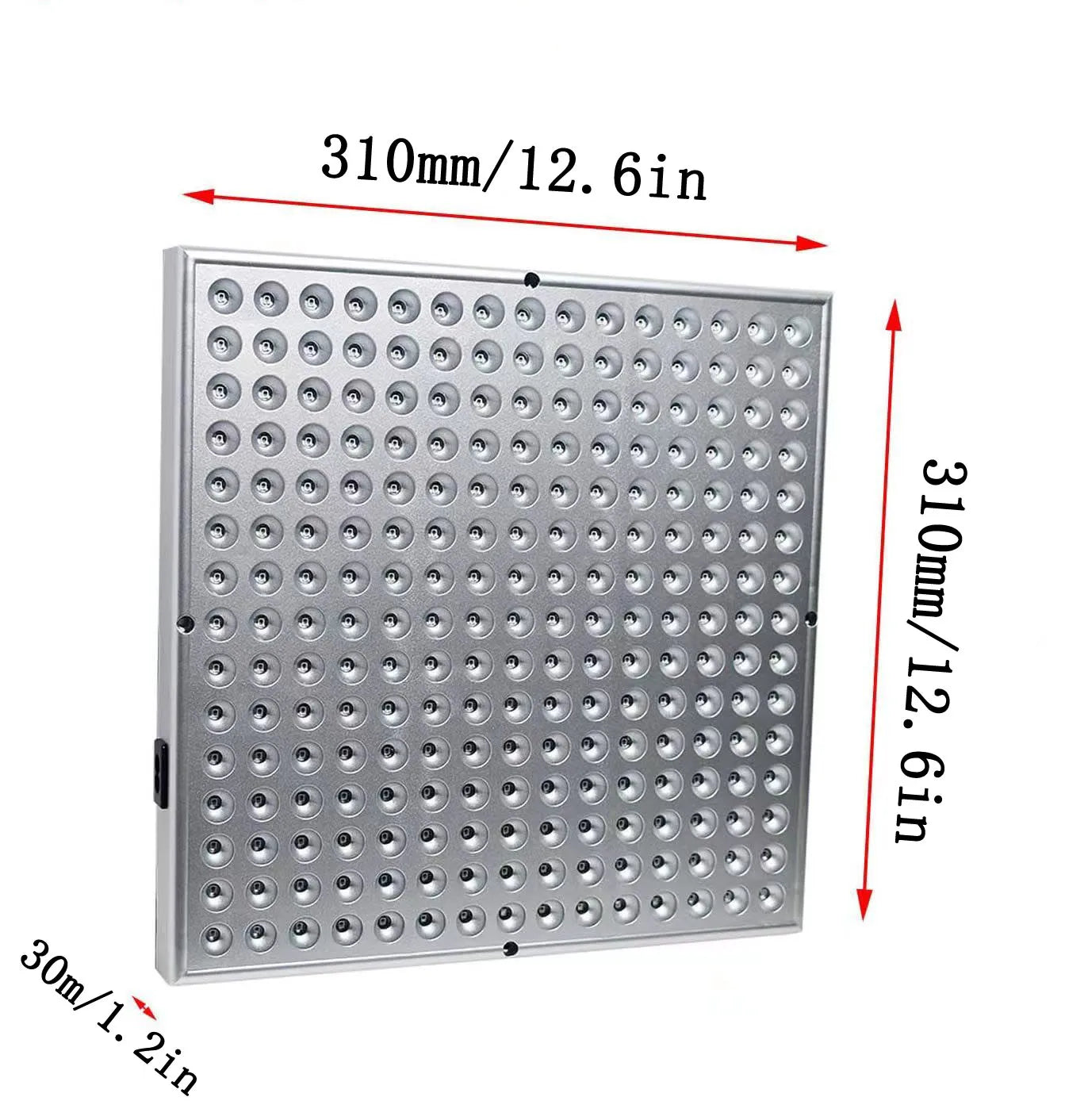 Painel LED Vermelho Fototerapia 660nm/850nm - Lâmpada Aquecimento Fisioterapia Doméstica 45W