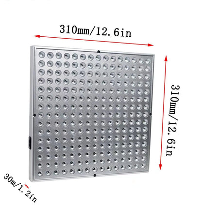 Painel LED Vermelho Fototerapia 660nm/850nm - Lâmpada Aquecimento Fisioterapia Doméstica 45W