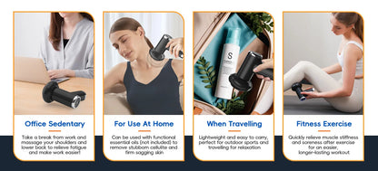 Máquina Body Sculpting Elétrica Anti-Celulite - 5 Cabeças Massagem Rotativa Corpo Inteiro Relaxamento