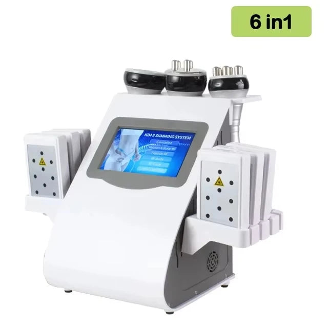 Máquina Estética 9 em 1 - Cavitação 40K Radiofrequência Vácuo Laser Emagrecimento Corporal