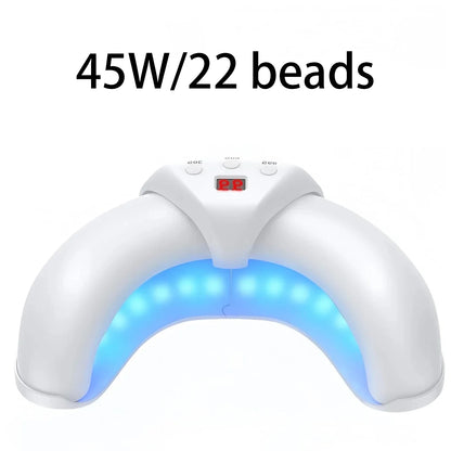 Lâmpada de Arte de Unhas UV LED 36/45W Secador Rápido de Unhas Dobrável com Display Unhas dos Pés e das Mãos Automático para Casa e Salão Lâmpada de Cura