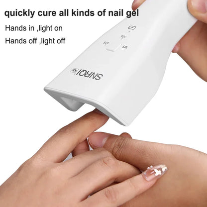 Lâmpada de Mão para Unhas Lâmpada UV LED para Unhas Sem Fio Mini Lâmpada para Unhas UV Led Secador de Verniz Gel para Unhas Lâmpada LED Portátil para Unhas
